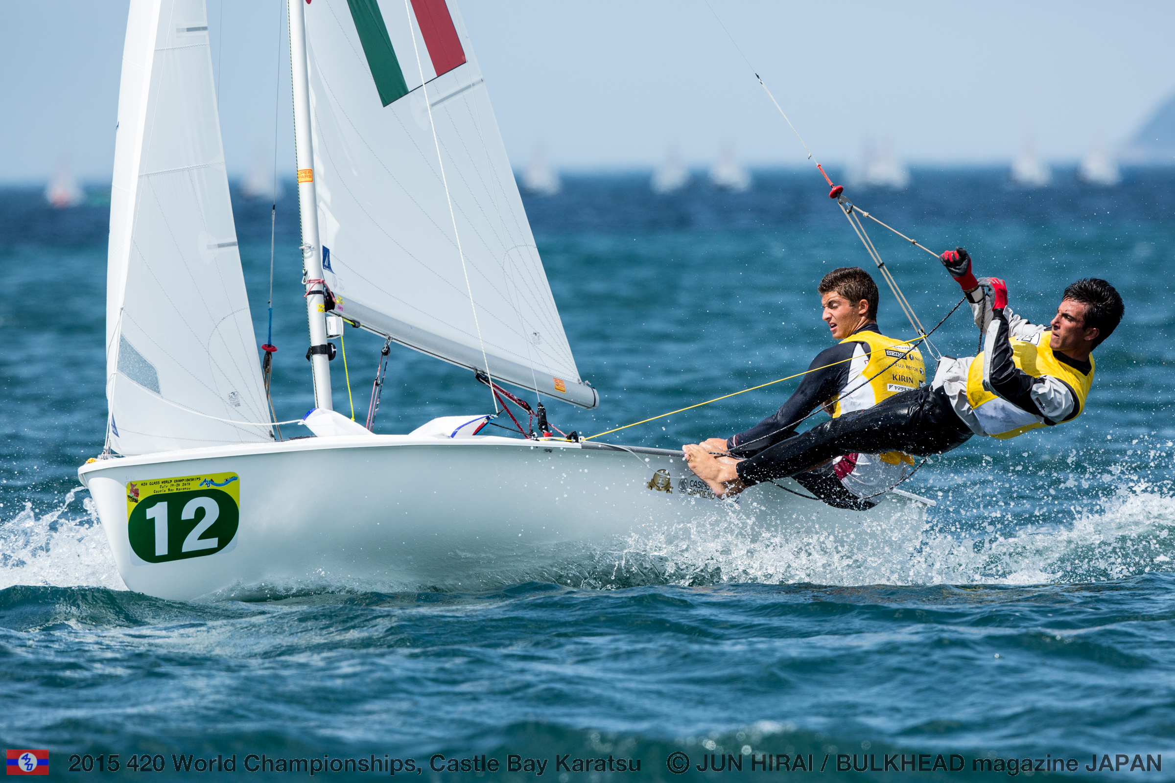 Edoardo Ferraro/Francesco Orlando (ITA-55282) - lead 420 U17 fleet